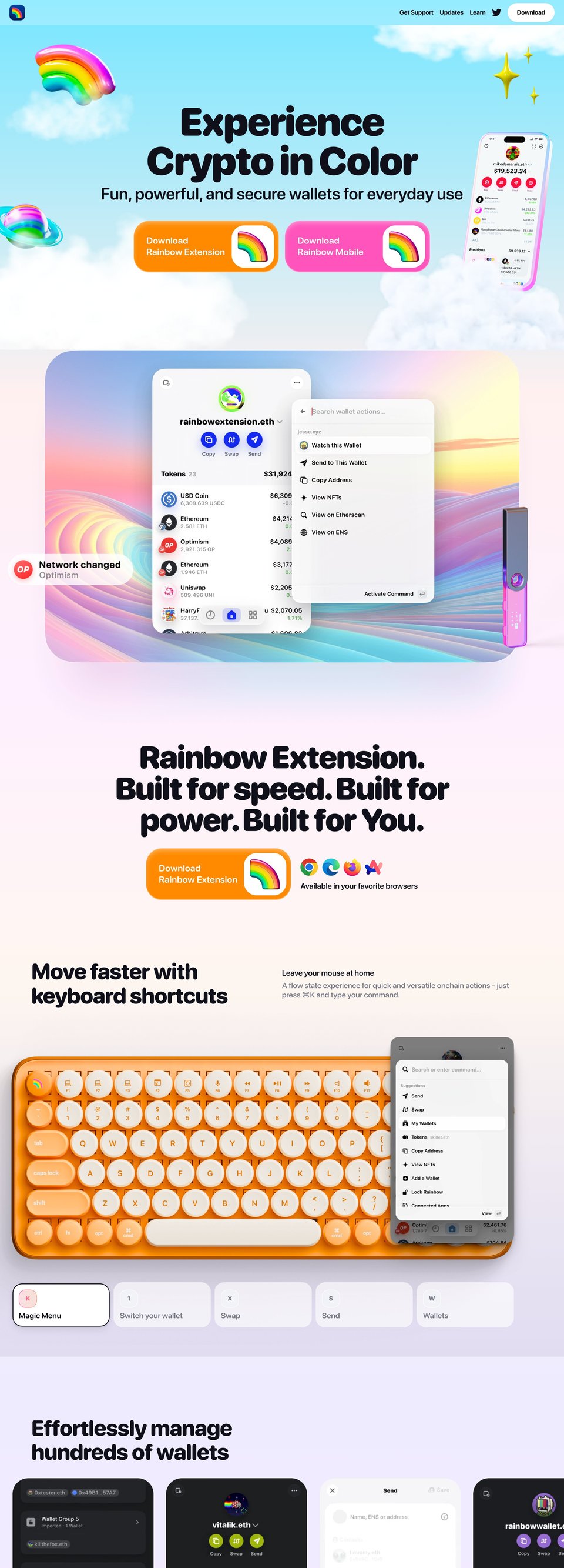 Rainbow desktop