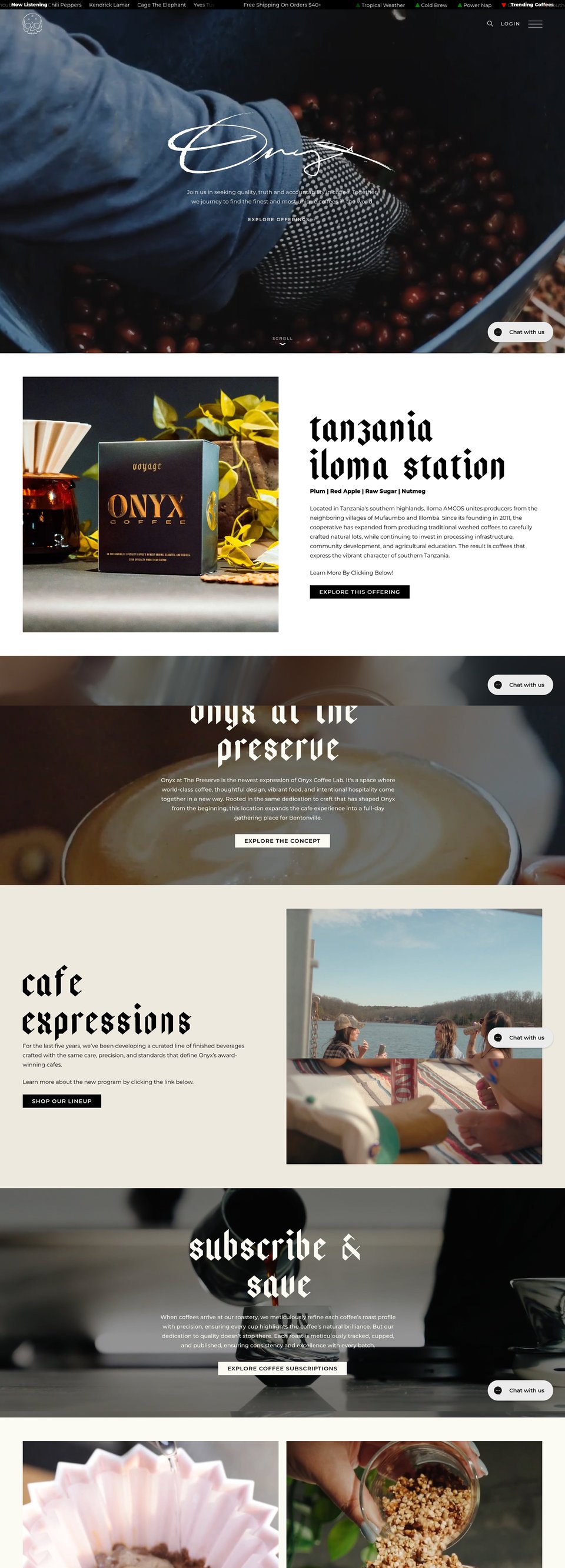 Onyx Coffee Lab desktop