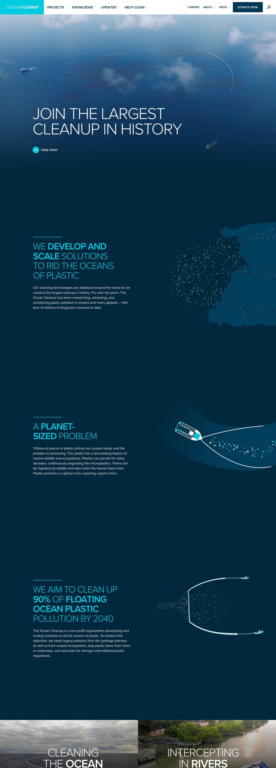 The Ocean Cleanup desktop