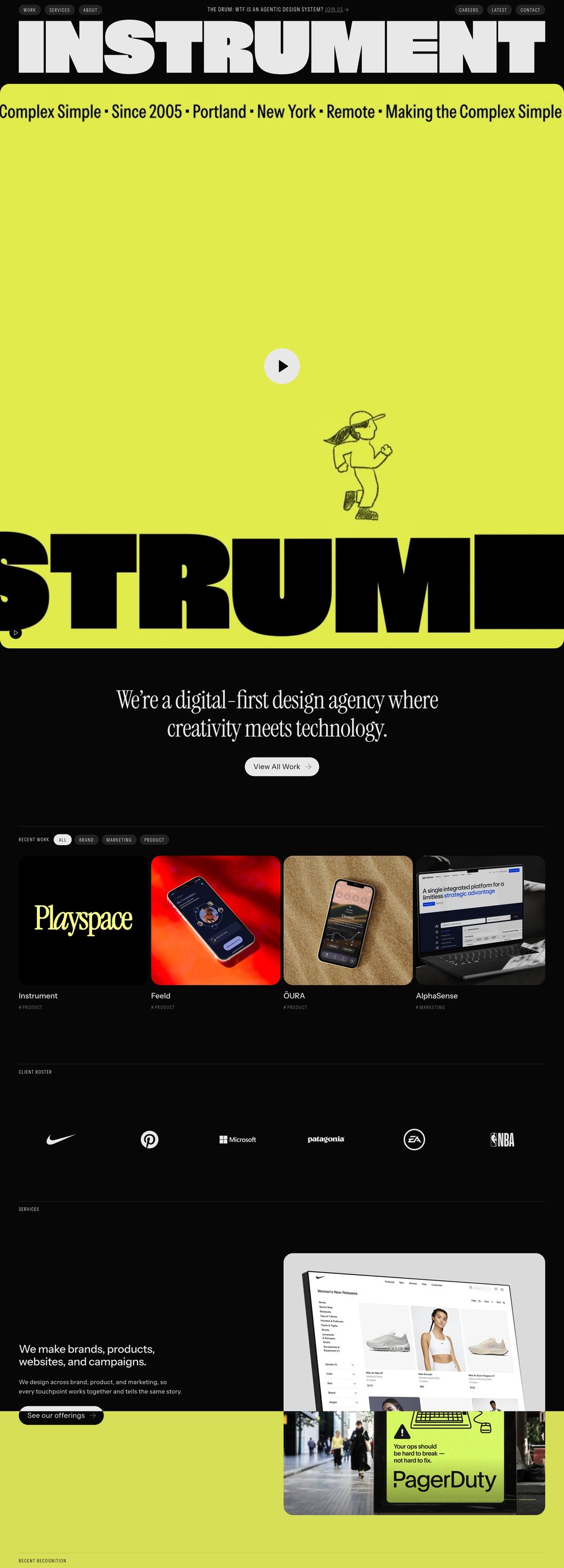 Instrument desktop