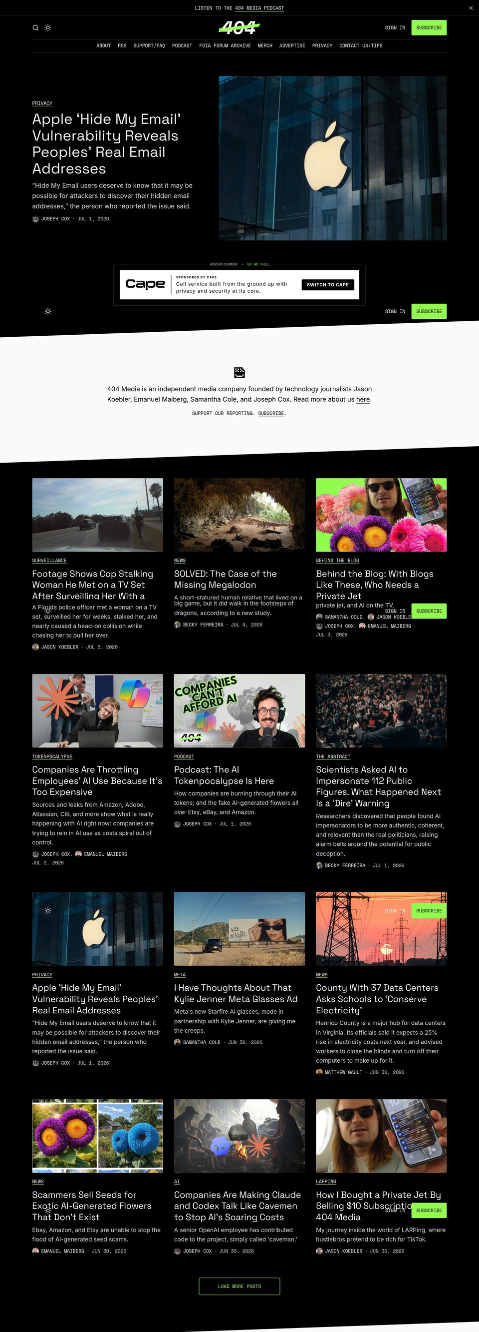 404 Media desktop
