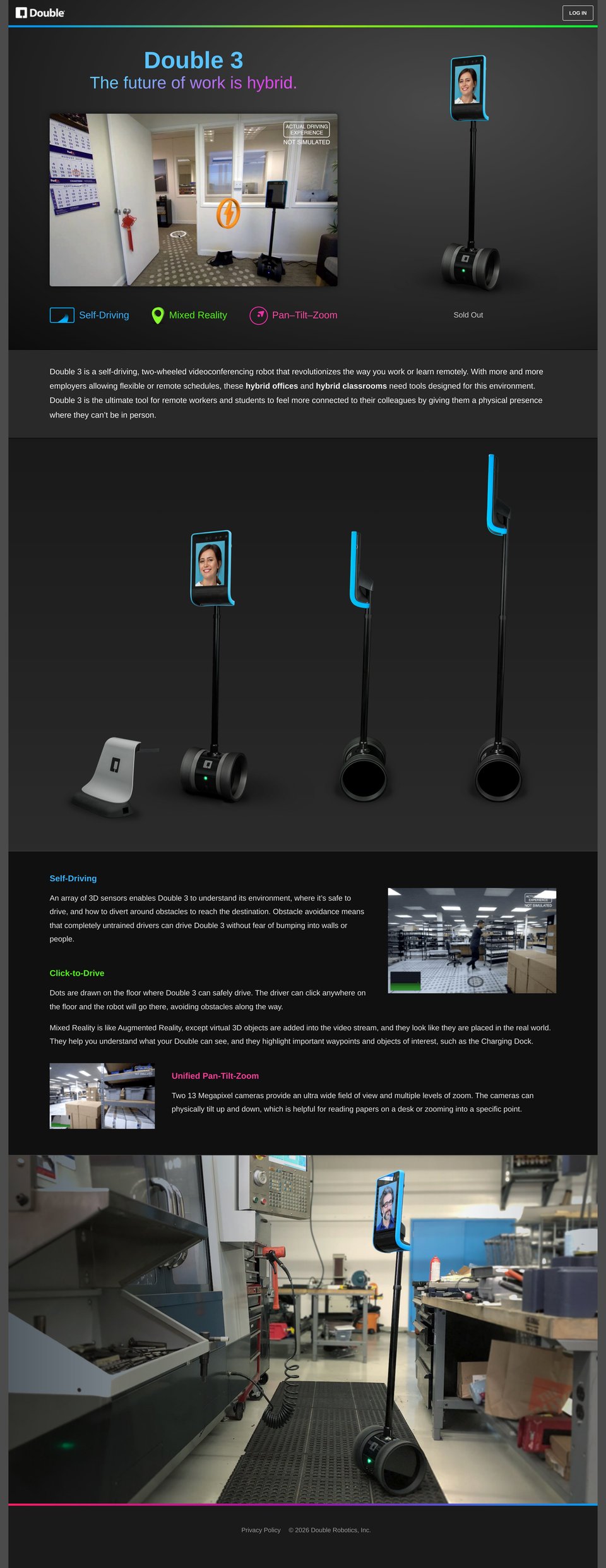 Double Robotics desktop