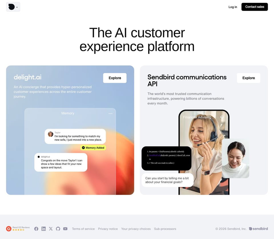 Sendbird desktop