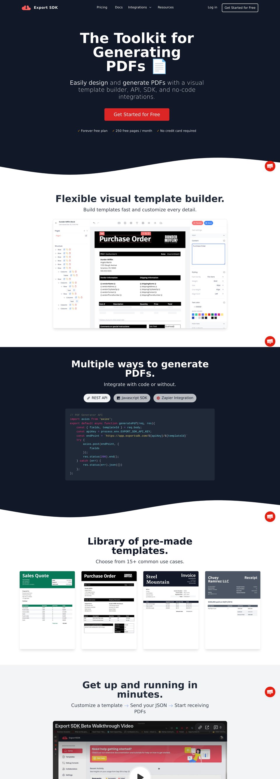 Export SDK desktop