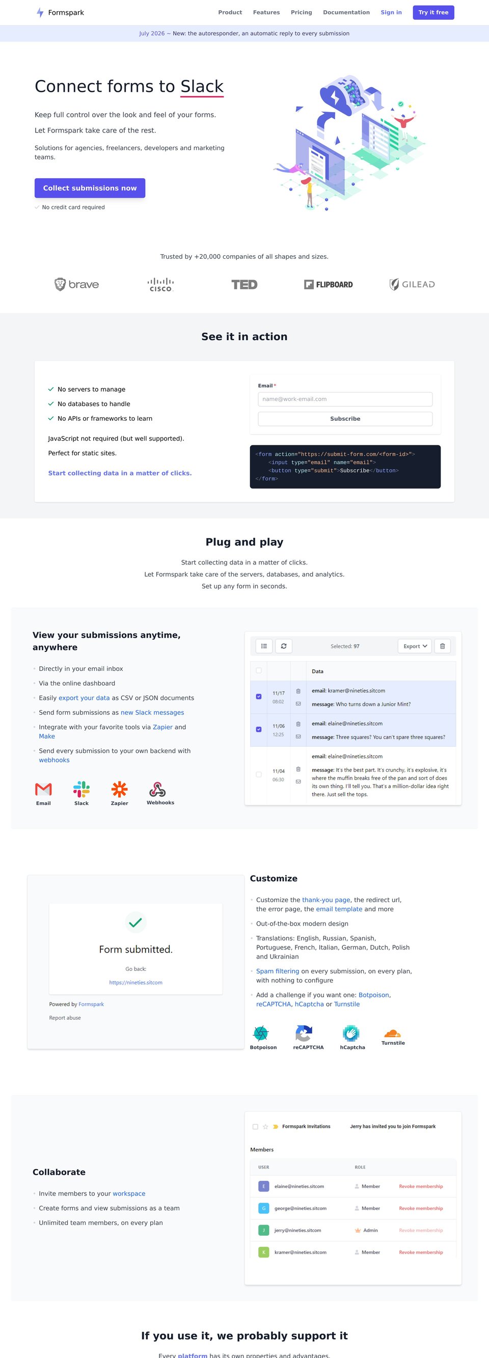 Formspark desktop