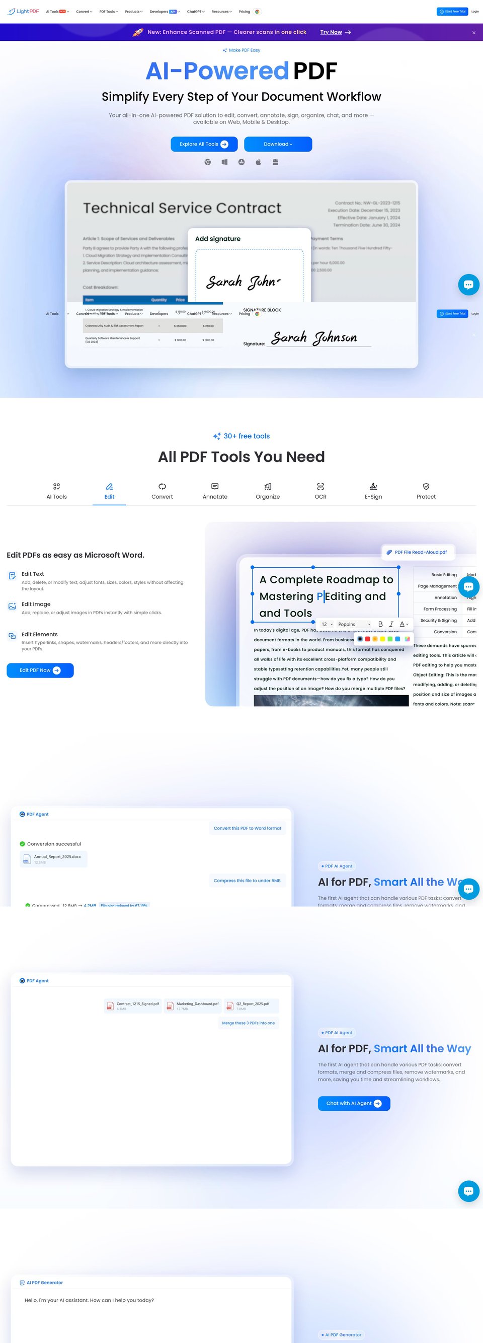 LightPDF desktop