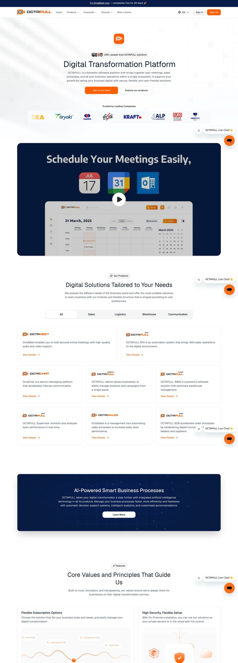 OCTAPULL desktop