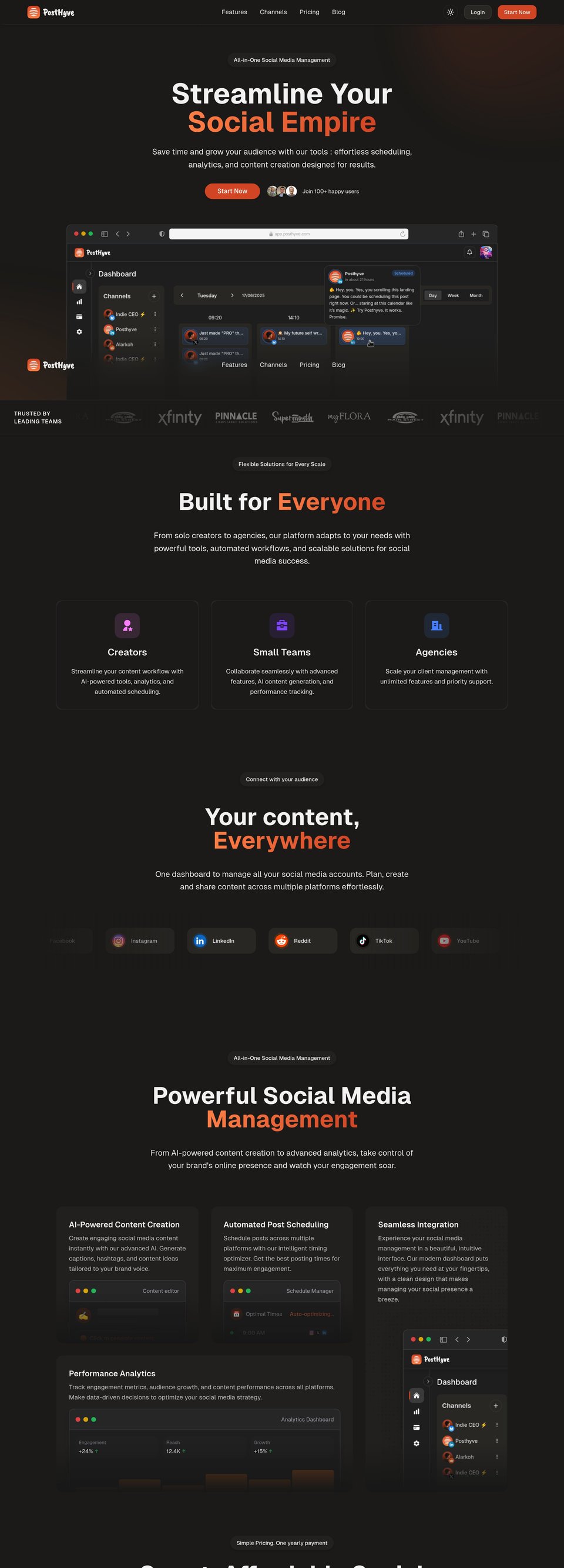 Posthyve desktop