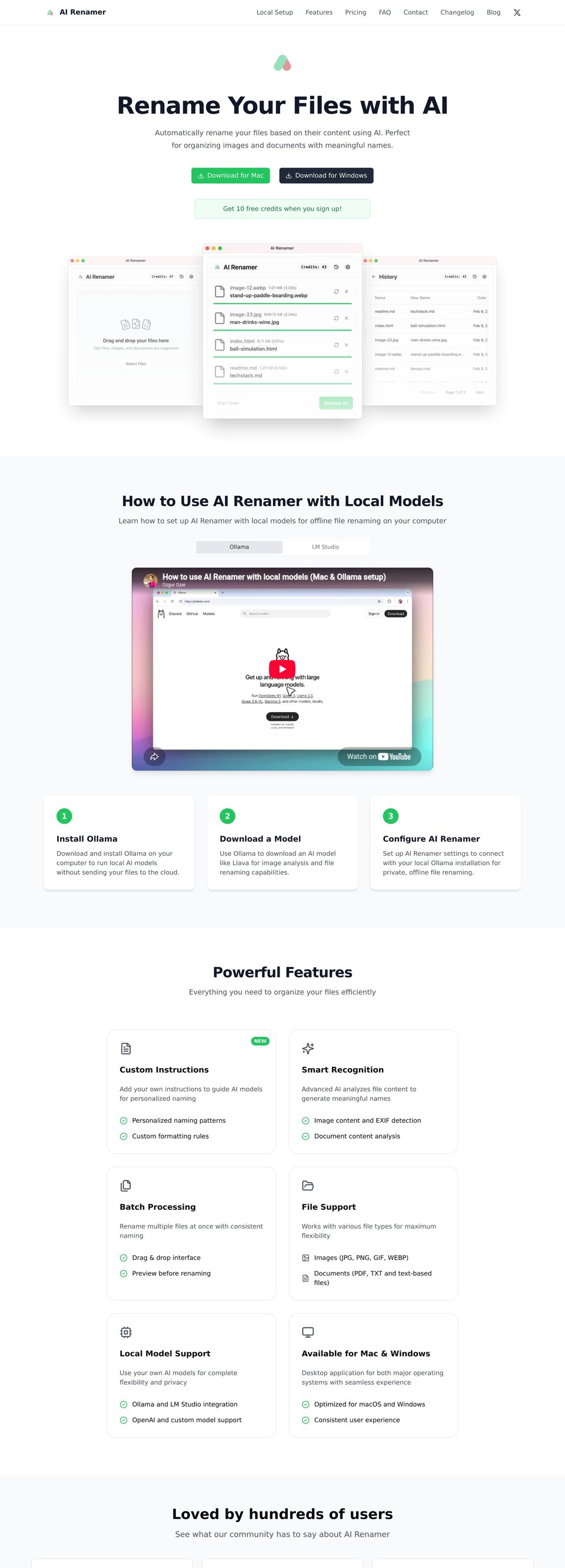 AI Renamer desktop