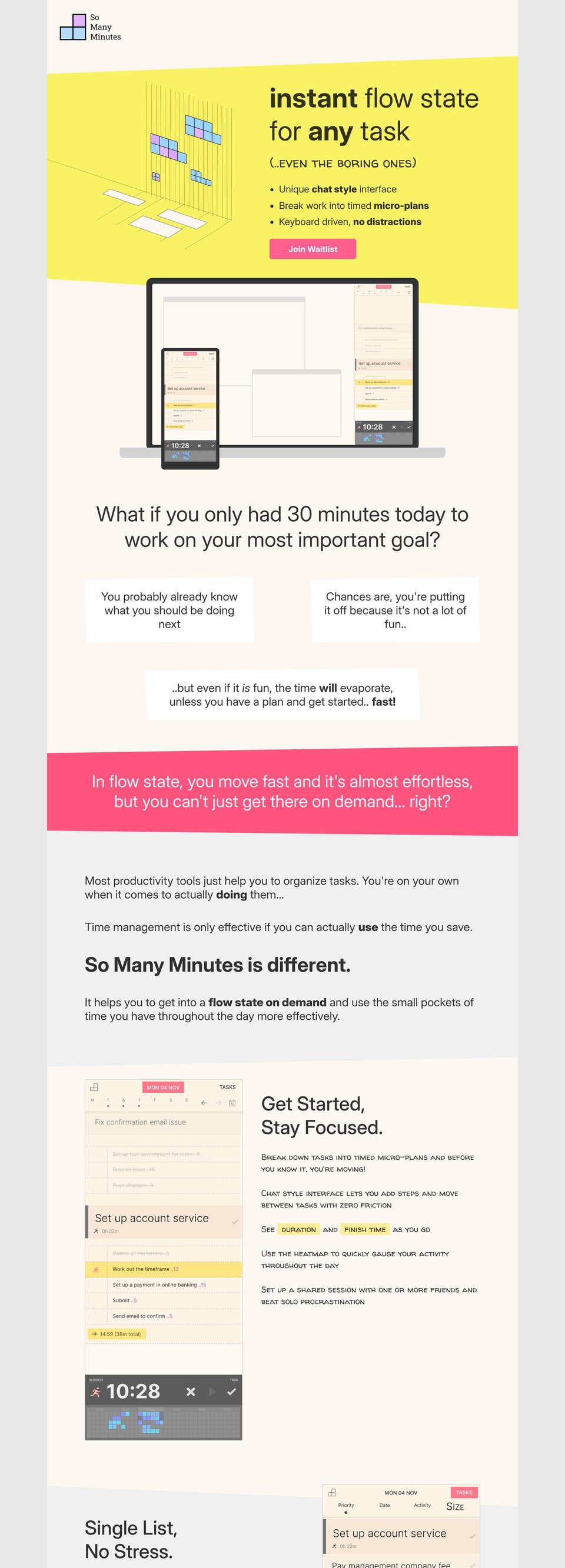 So Many Minutes desktop