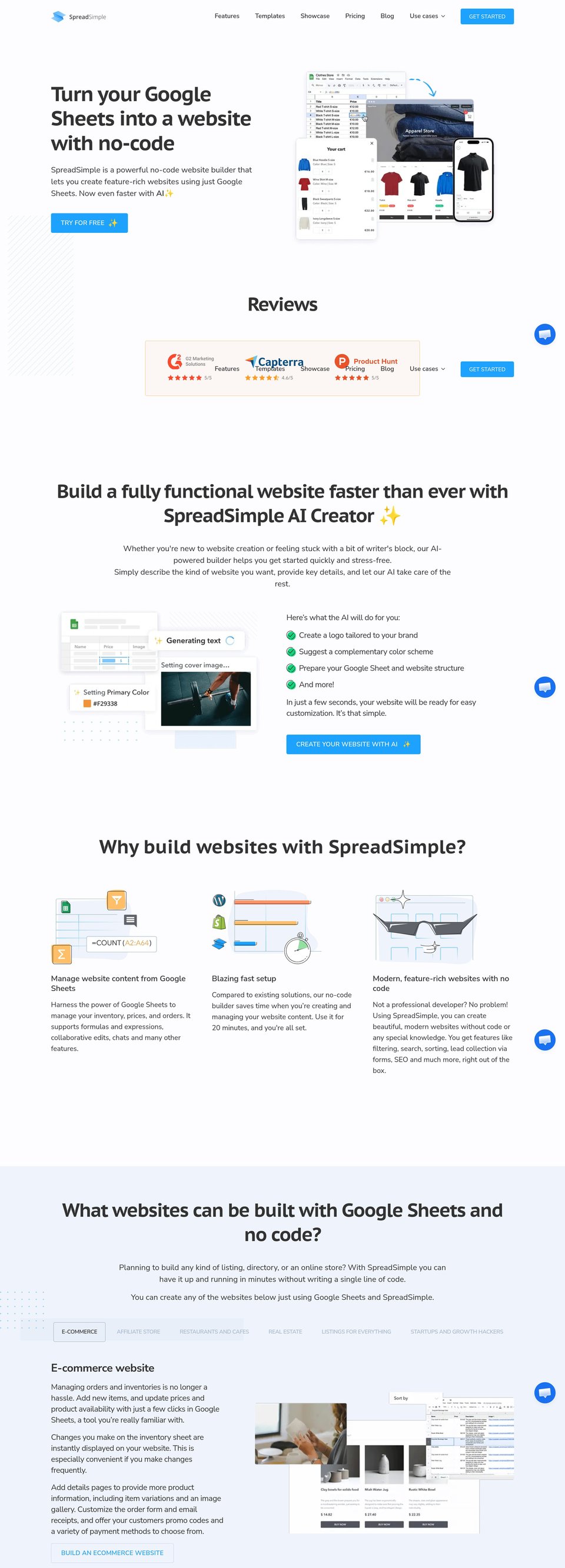 SpreadSimple desktop