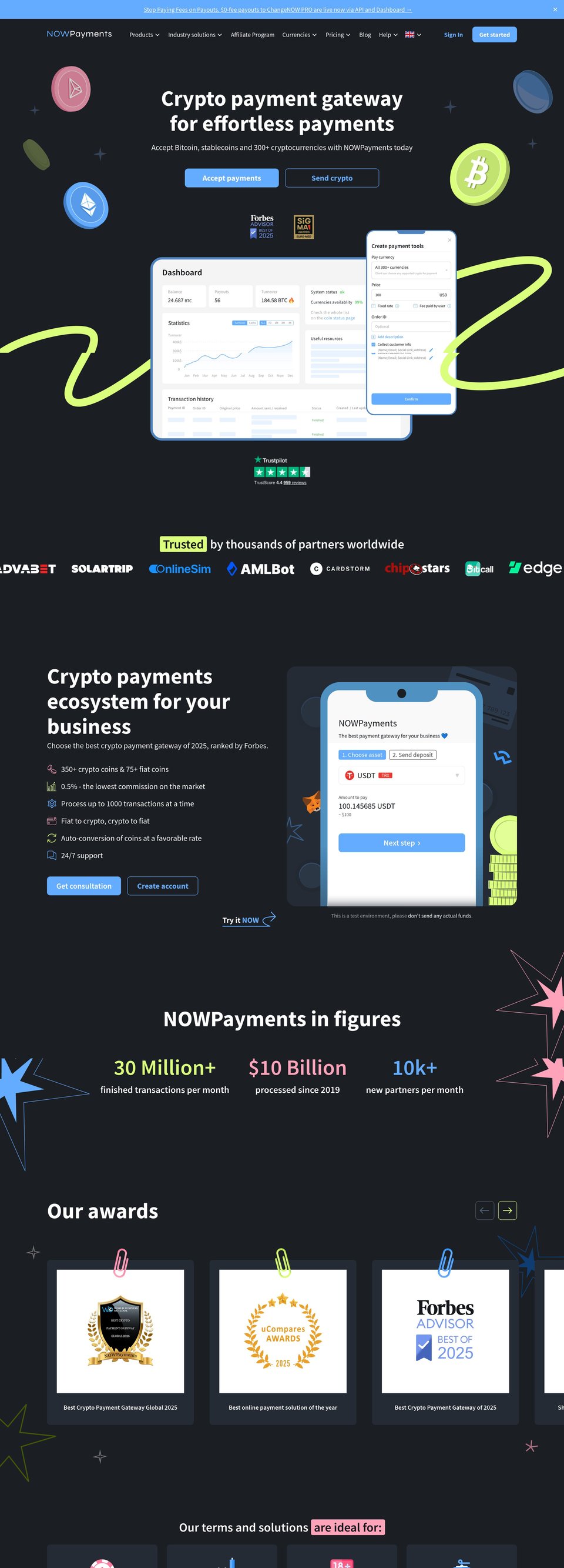 NOWPayments desktop
