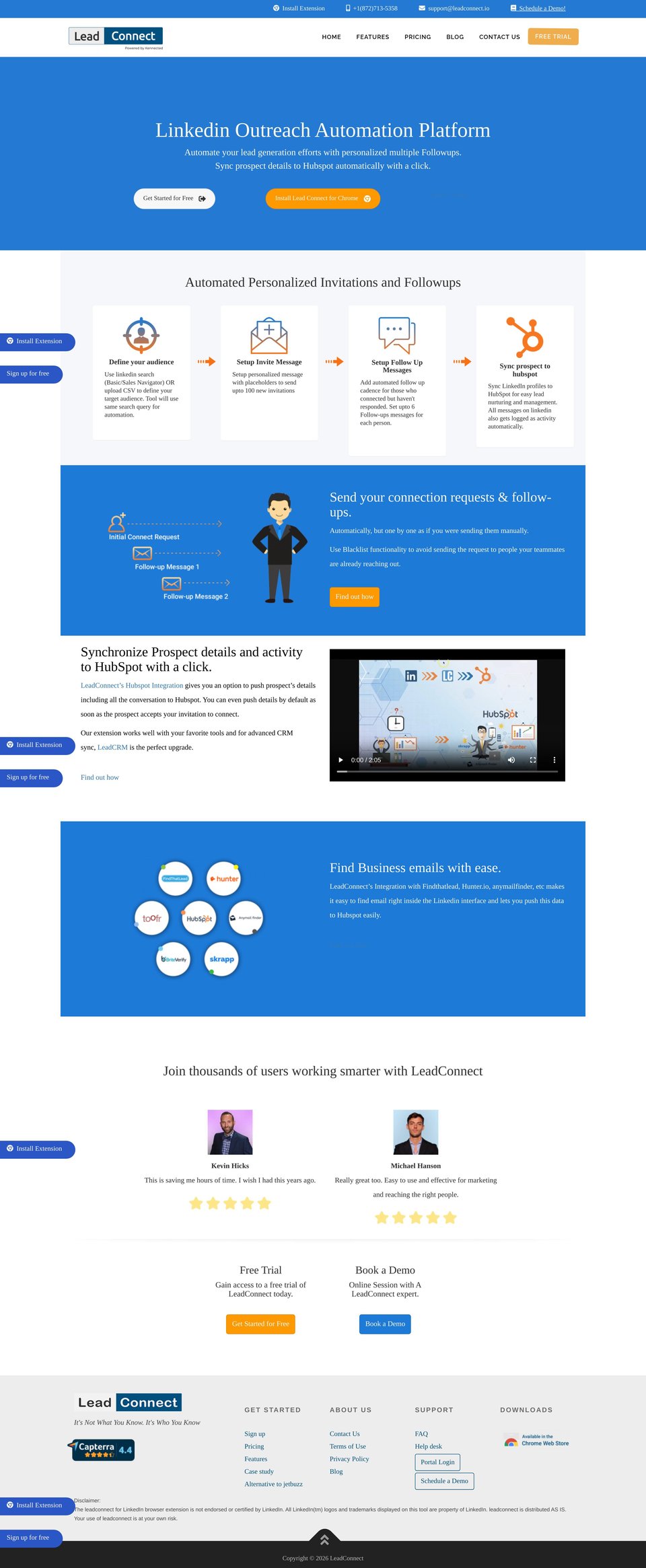 LeadConnect desktop
