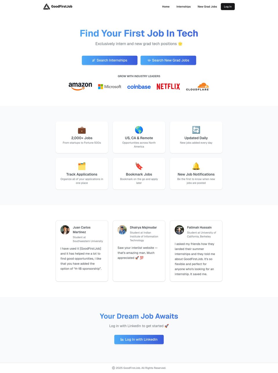 GoodFirstJob desktop