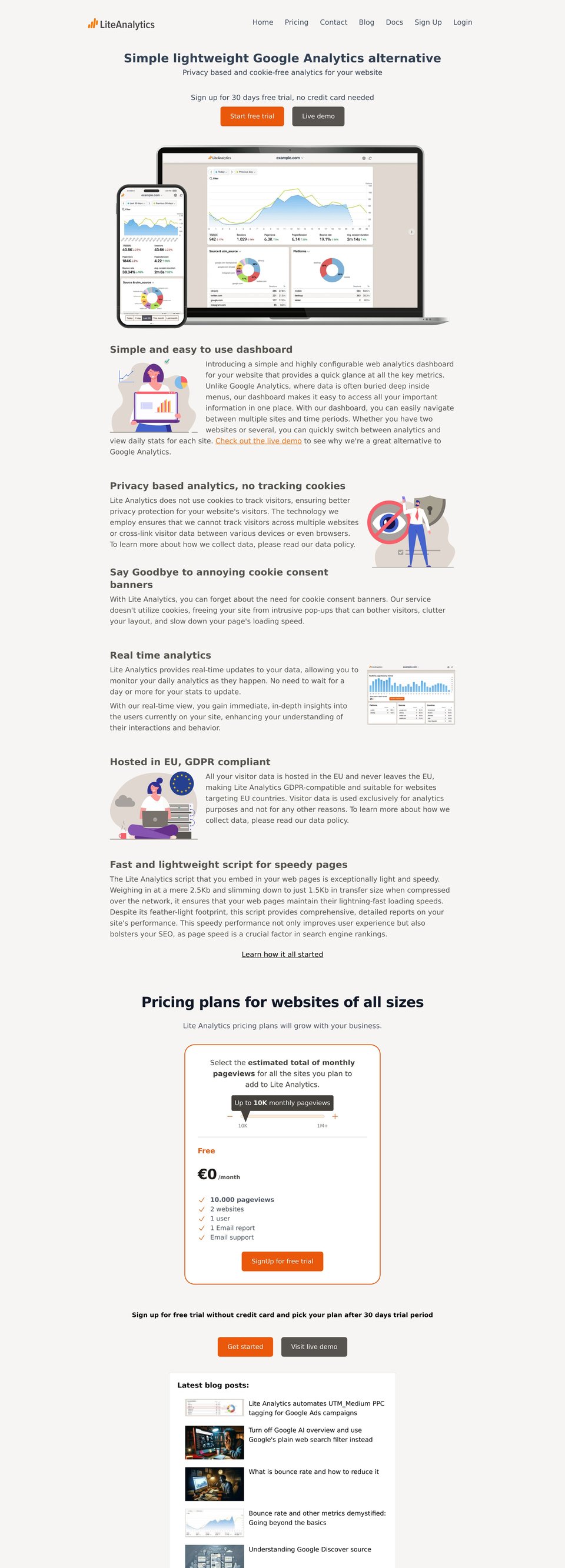 LiteAnalytics desktop