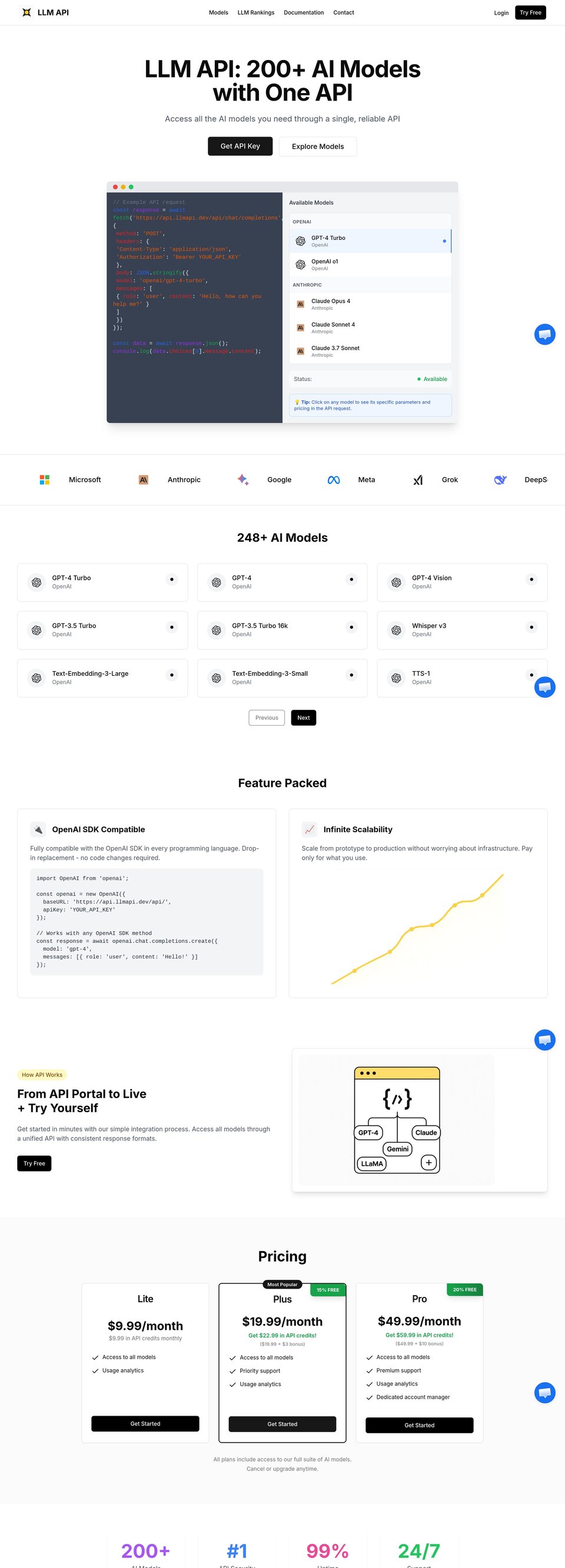 LLM API desktop