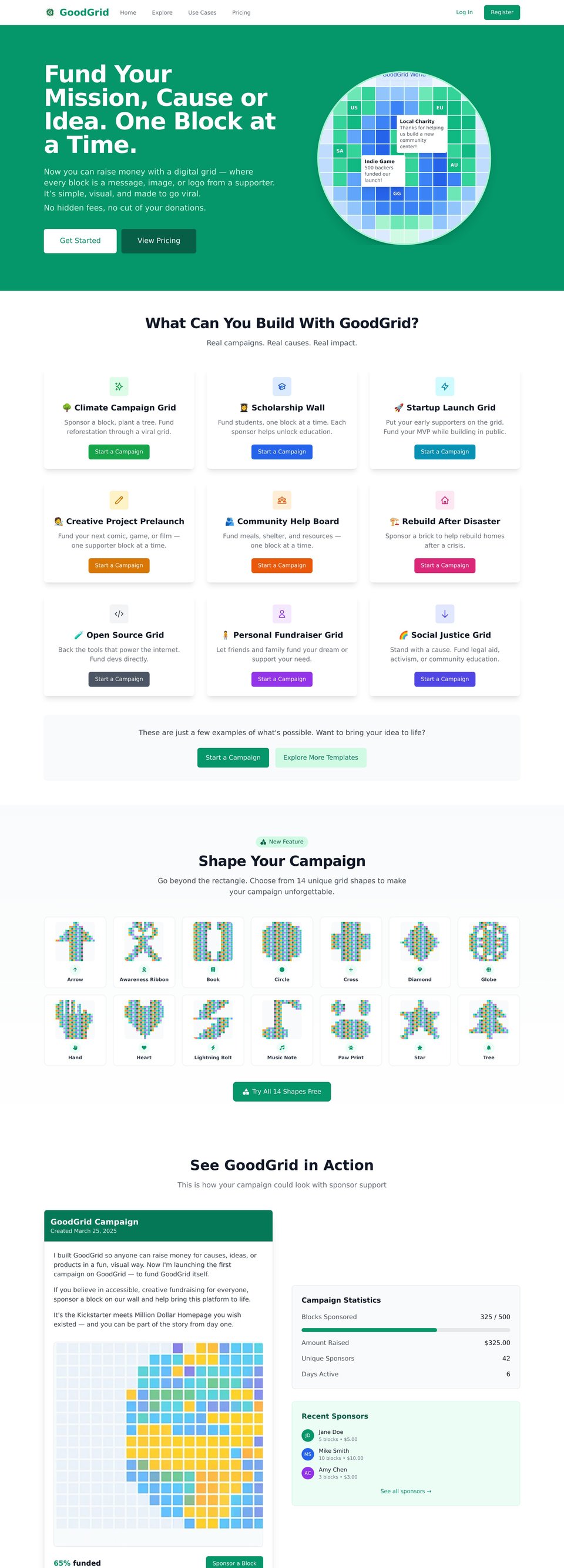GoodGrid desktop
