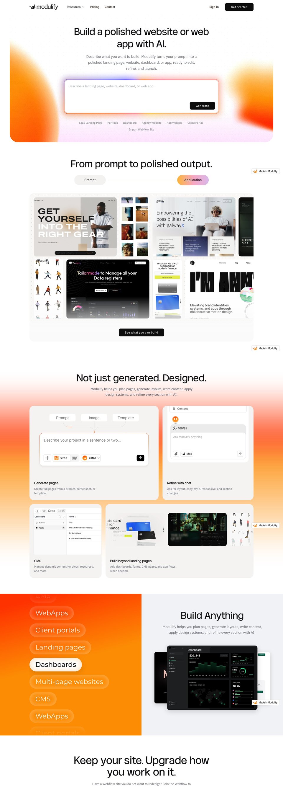 Modulify desktop