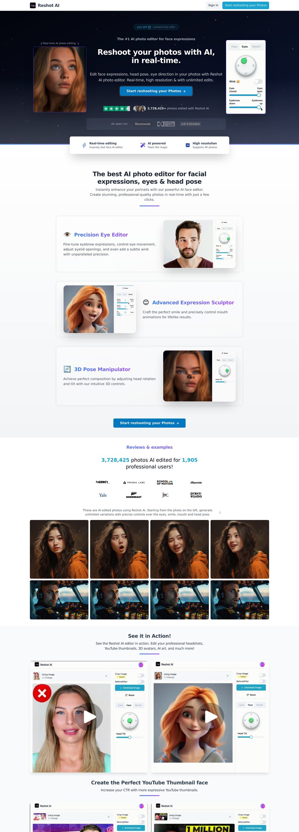Reshot AI desktop