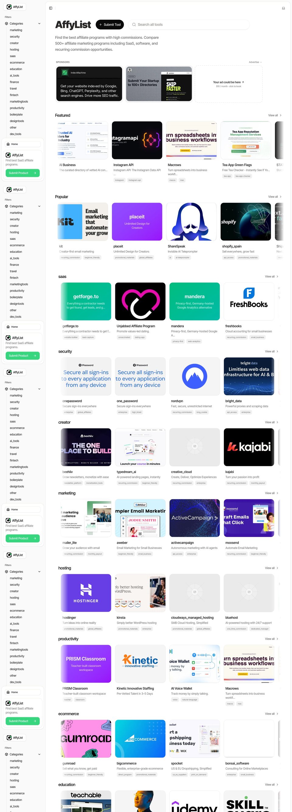 AffyList desktop
