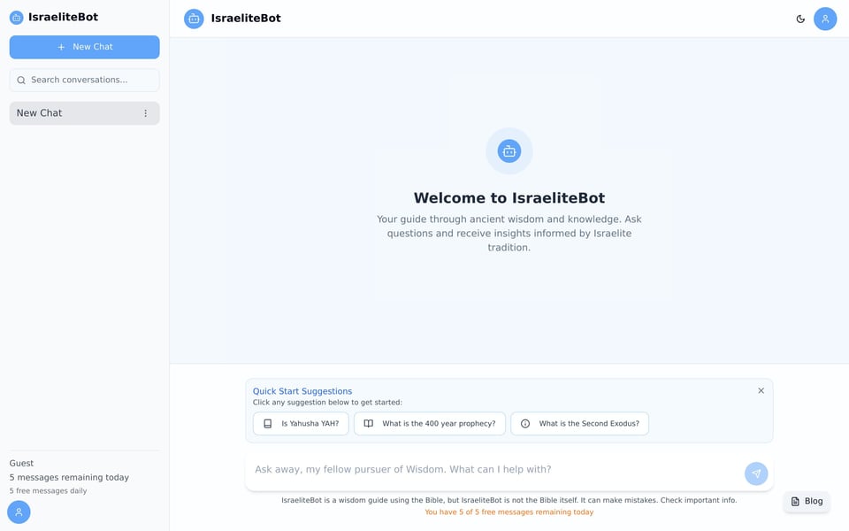 IsraeliteBot desktop